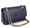 Prada Saffiano Evening Bag- Blue